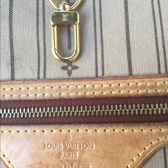 SOLD Louis Vuitton Neverfull MM Monogram beige - Picture 6 of 8